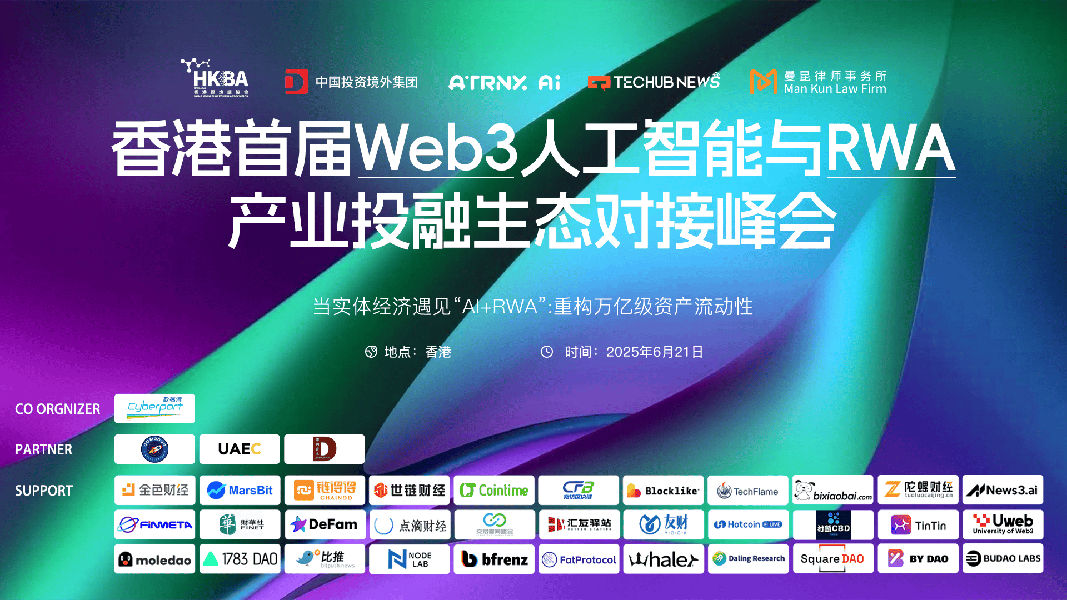 香港首届Web3人工智能与RWA 产业投融生态对接峰会